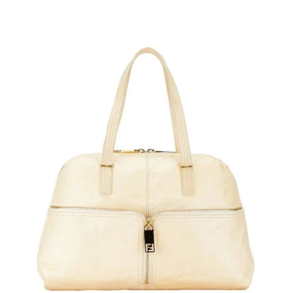 Fendi Vintage Pre-owned Stof totes - Vintage - Dame - Beige - ONE SIZE - Uld