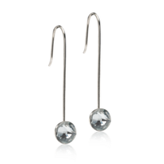 NT Straight Pendant Bezel 8 mm, Black diamond
