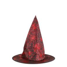 JOKER Witch Hat Kid Spider Web |Röd |One Size