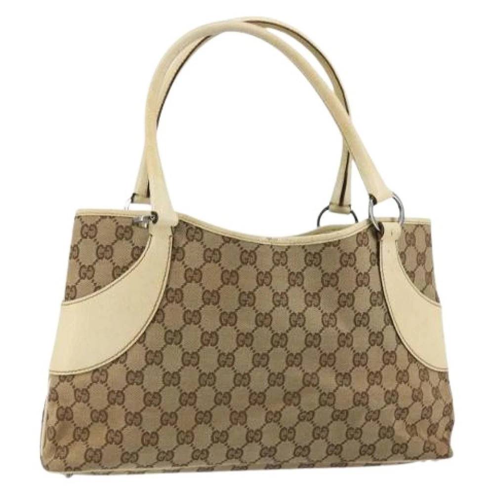 Gucci Vintage Pre-owned Canvas gucci-tasker - Vintage - Dame - Beige - ONE SIZE -
