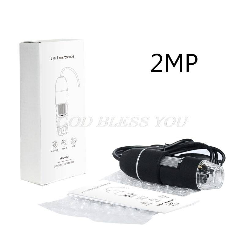 2mp 1080p 3 in 1 usb typ-c mikro-usb 1000x mikroskop förstoringsglas kamera video endoskop för android-telefon osx windows pc