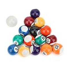 Biljardbollar, 16 bitar biljardbord för barn Mini harts biljardbollar 32 mm amerikanska biljardtillbehör