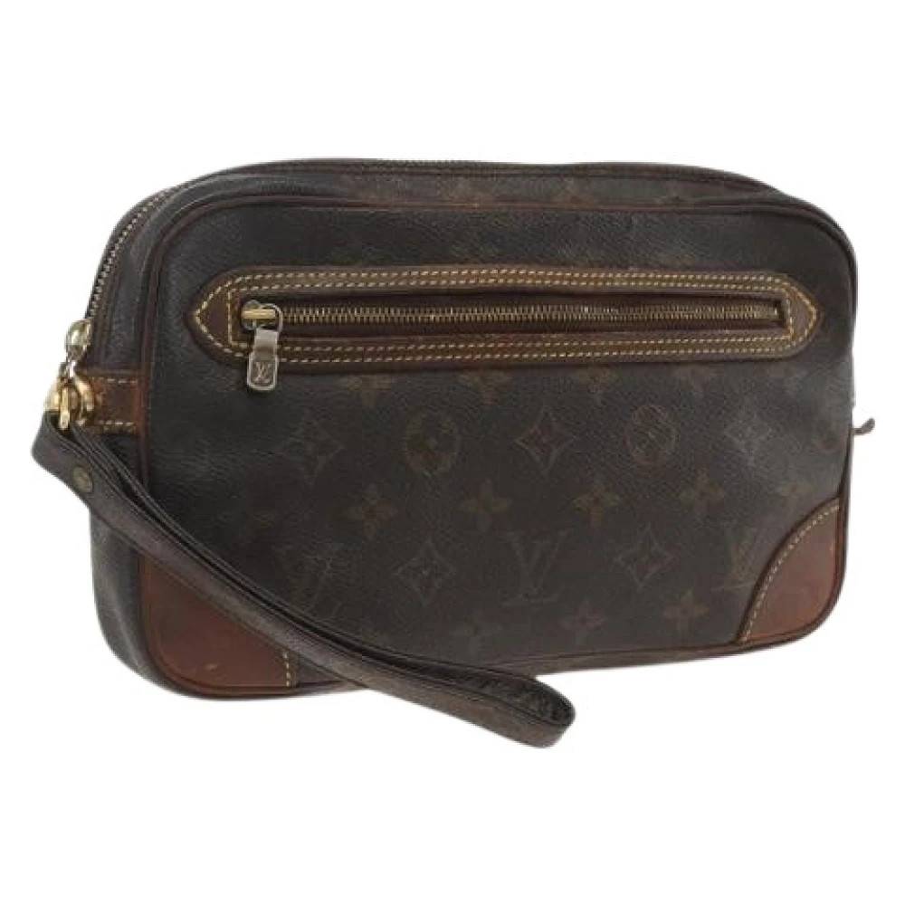 Louis Vuitton Vintage Pre-owned Vintage Monogram Clutch - Vintage - Dame - Brun - ONE SIZE - Læder