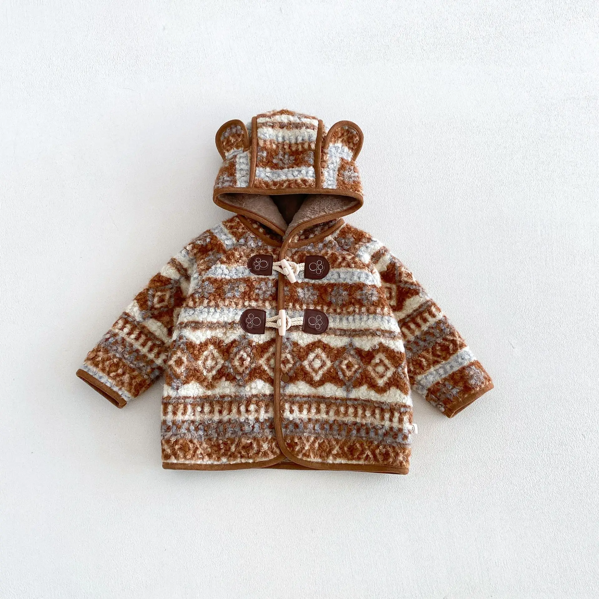 LittleWarm – Kläder & accessoarer > Kläder > Barnkläder > Jackor och byxor Jacka / Brun / 73 (4–7 månader) | Pedagogiska Träleksaker