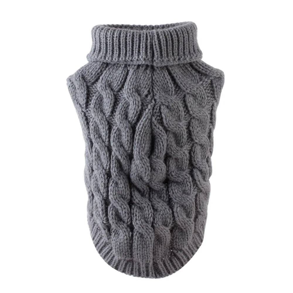 Knitted Pet Sweater for Cats & Small Dogs — 7 Colours, XS–XL - Gray / XL-suit 4.5-5.5kg / SP (XL-suit 4.5-5.5kg)