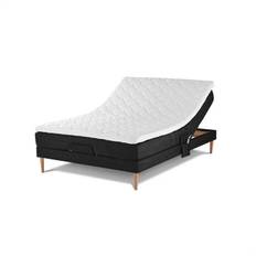Lama First elevationsseng - 120x200cm - Sort - Fast