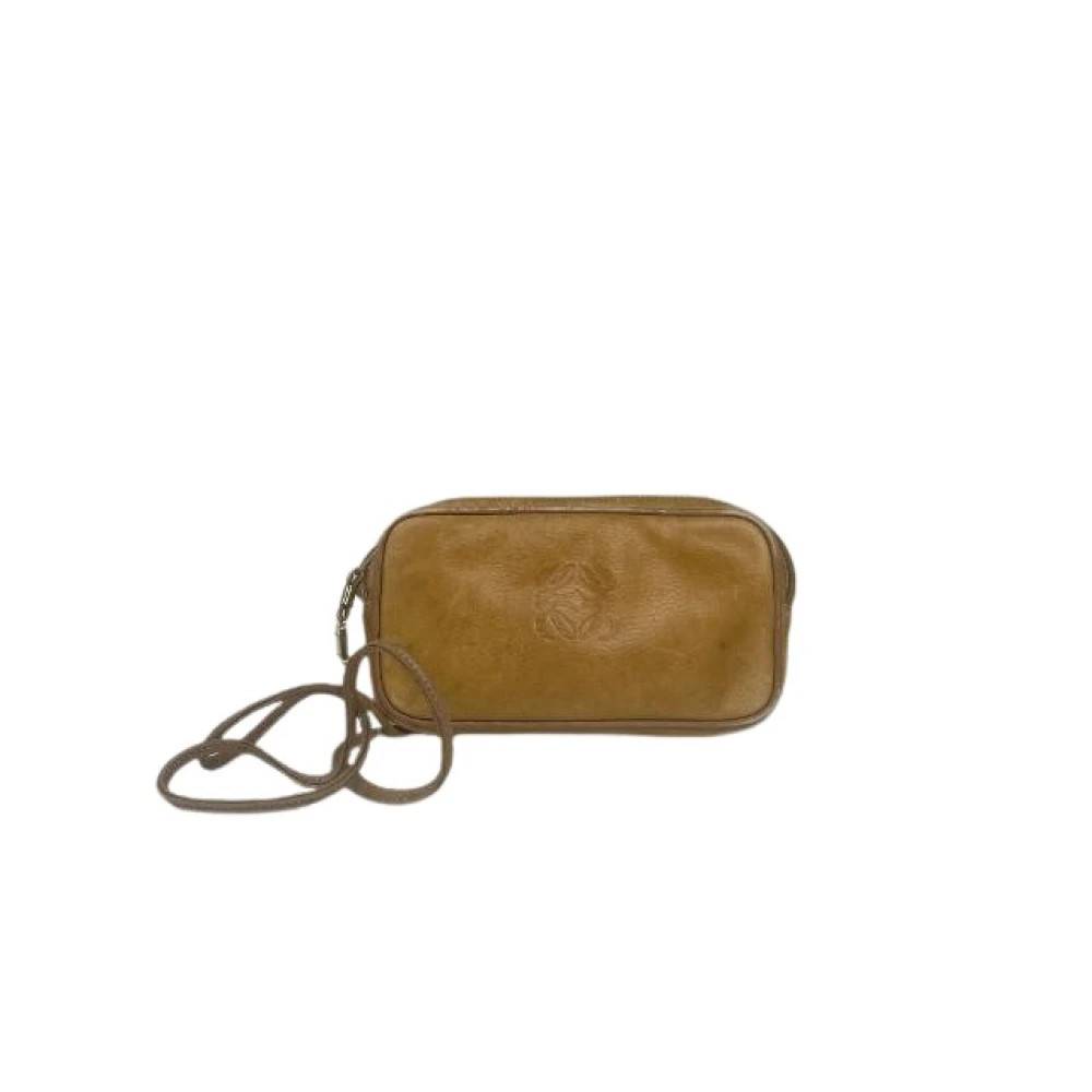 Loewe Pre-owned Pre-owned Leather Shoulder Bag - Vintage - Dame - Gul - ONE SIZE - Uld