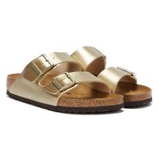 Birkenstock Arizona Birko Flor Womens Gold Sandals - EU 39