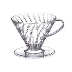 Hario V60-01 Plastic Dripper Klar