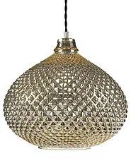 Loftlampe MADON Glas Guld