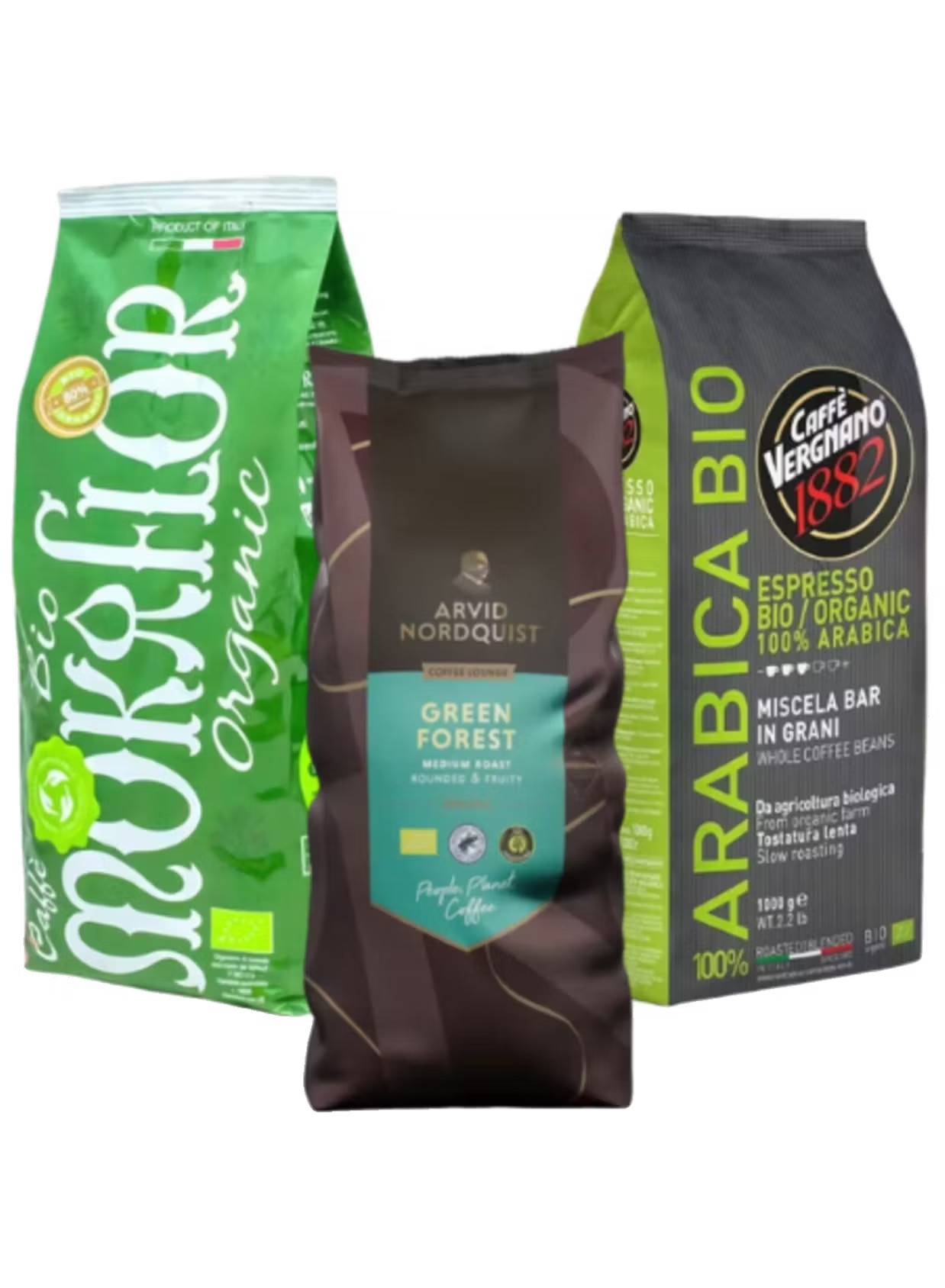 Prova på kaffepaket Ekologiska kaffebönor 3x1000g