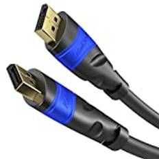 KabelDirekt – 4K DisplayPort Kabel – 7,5 m – DP Kabel, in Deutschland entwickelt – Erhältlich in 0,5-10 m (Display Port Monitor Kabel für PC/Laptop, 4K@60Hz, Gaming bei 144Hz, Dolby Audio, schwarz)