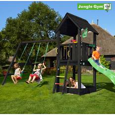 Jungle Gym Club legetårn inkl. swing sort & slide