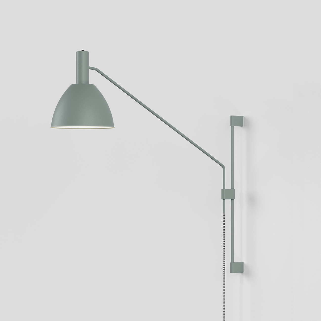 Mini Bauhaus 90 W2 væglampe Lumini - Salvie grøn