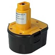 vhbw NI-MH batteri 2 000 mAh (12 V) kompatibel med Würthmaster SP12V (151946-13) Dewalt DW9072 ersättning för Dewalt DC9071, DE9037, DE9071, DE9074.