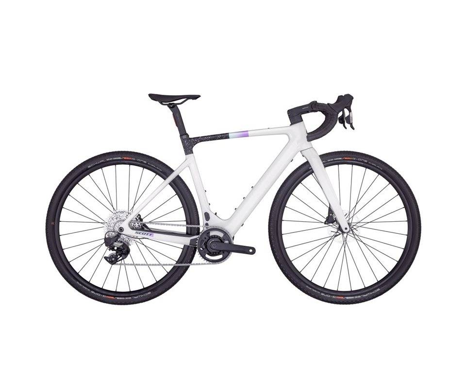Scott Elcykel Gravel Contessa Solace Gravel eRIDE 15 - Beluga Grey/Terrazzo Black (L)