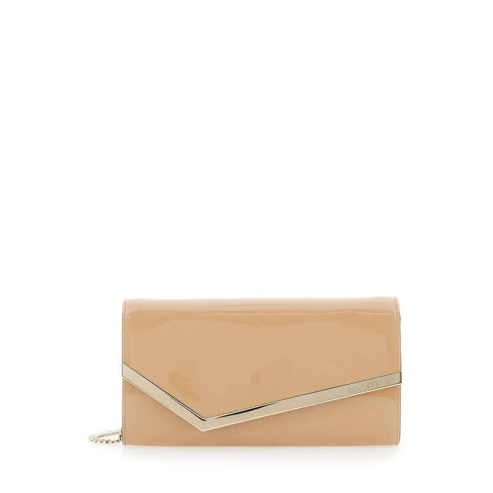 Jimmy Choo Emmie Clutch - Tasker - Dame - Beige - ONE SIZE -