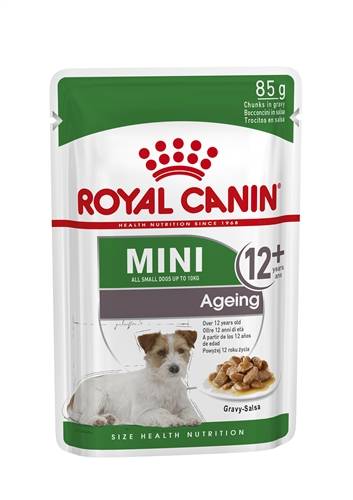 Royal Canin Mini Ageing 12+ Senior in Gravy Wet Dog Food, 85g
