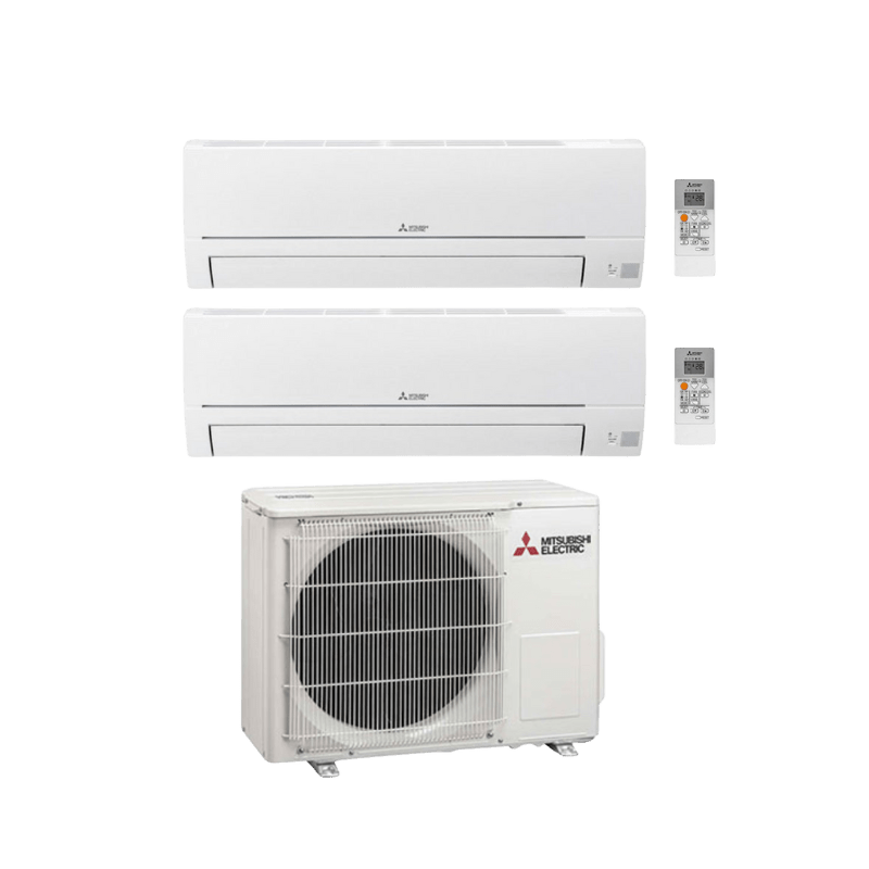 Mitsubishi Electric HR 35 + 35 WiFi Duo Fast installerad AC