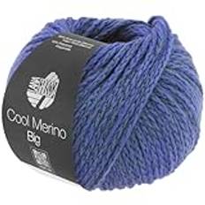 Lana Grossa COOL MERINO BIG 50 g voluminöst kedjegarn av klassisk merinoull, 90 m, färg: 233 – azurblå