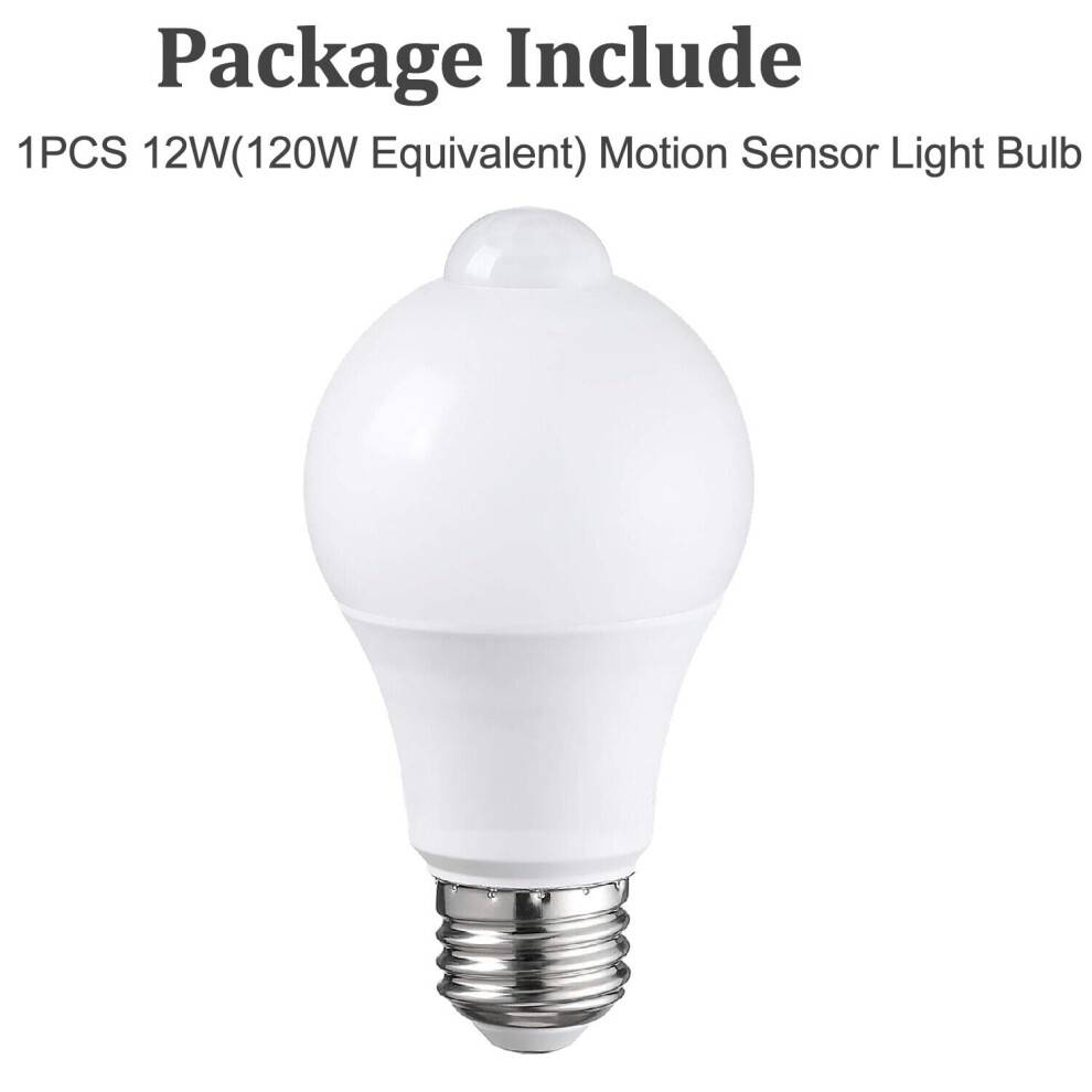 1/2 stk. PIR-bevægelsessensorpærer E27LED-lampe infrarød automatisk energibesparende
