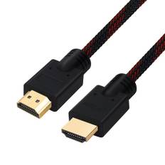 Shuliancable Fast Ethernet HDMI Cable Supports 1080p 3D and Audio Return Channel 1m 2m 3m 5m 10m 15m 20m 25m (25M) svart