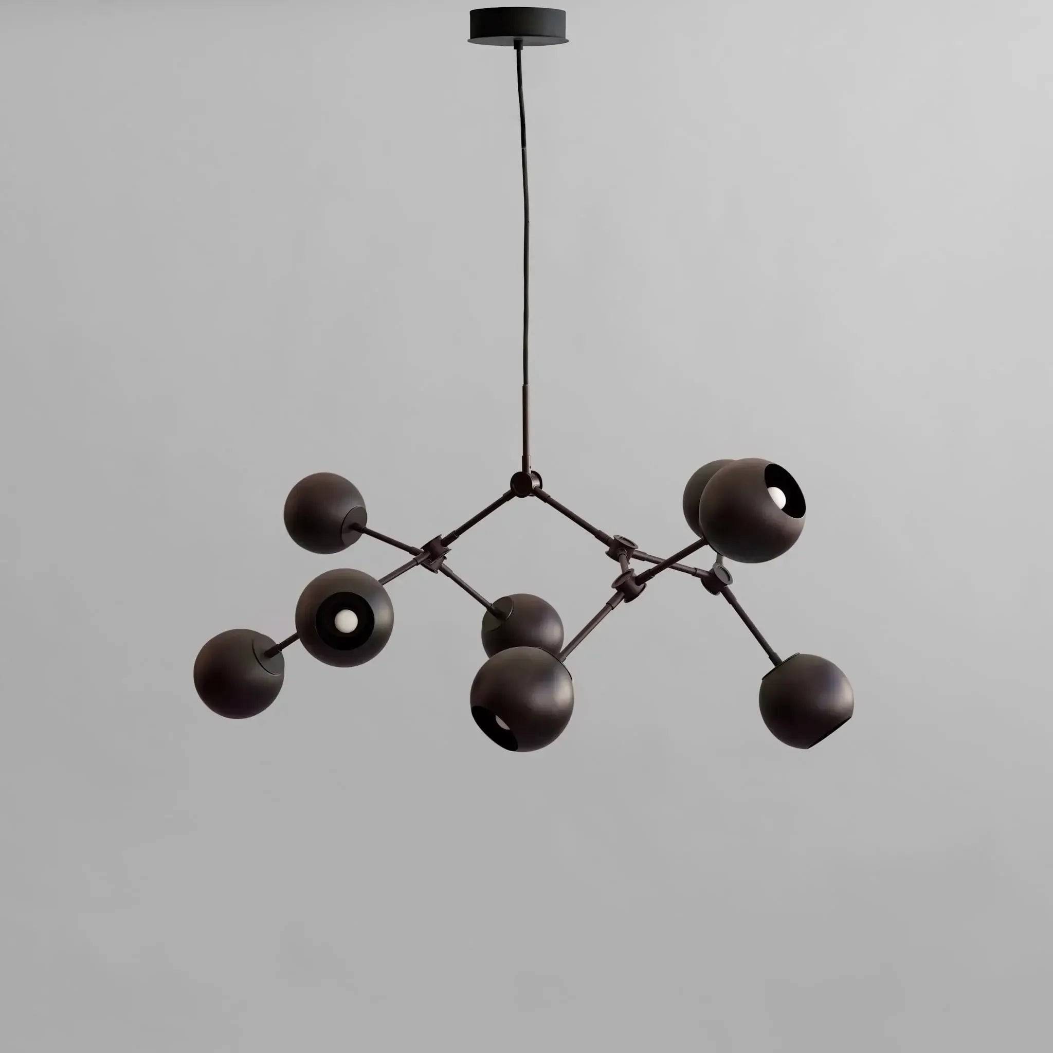 Drop Chandelier Globe, Mini - Burned Black