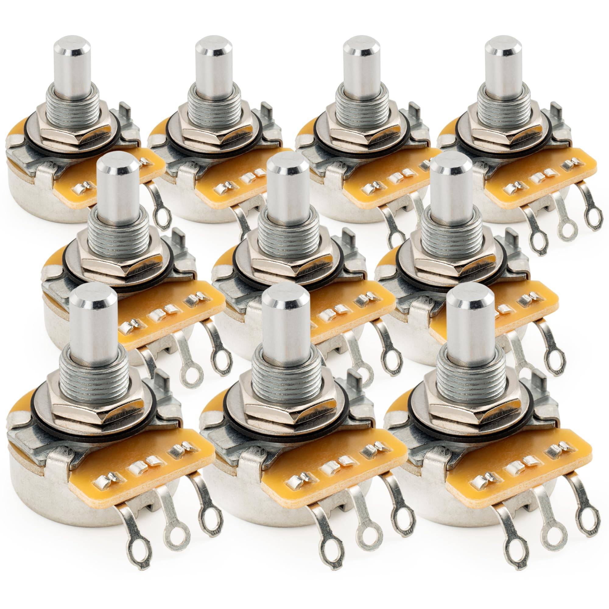 CTS 450 A250K Potentiometer Standard Solidaxel för Elgitarr Bas 3/8 10% A-Kurva (Set 10)