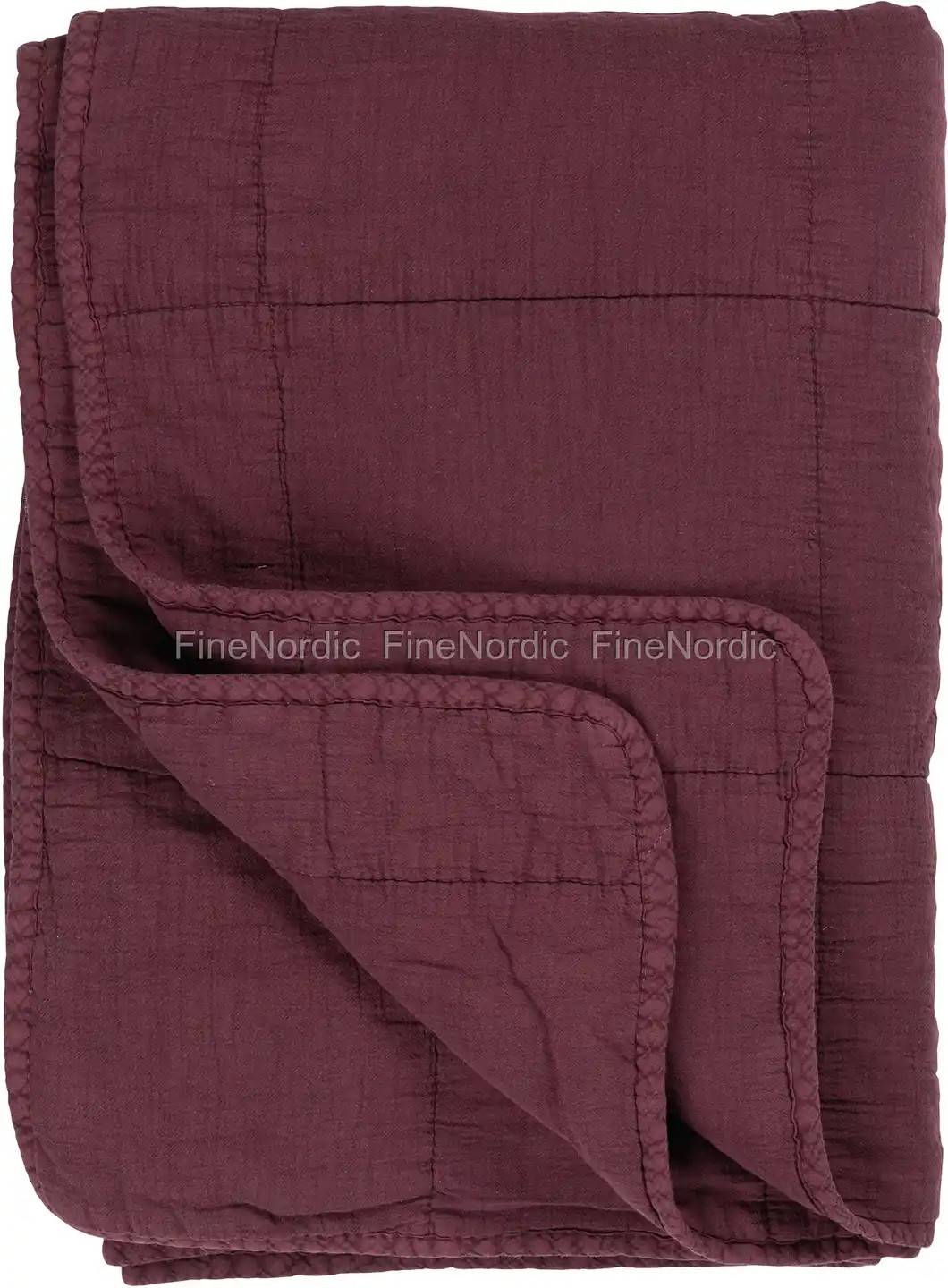 Ib Laursen Quilt "Vintage" "Aubergine" 130 x 180 cm
