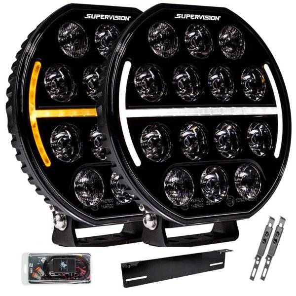 2-pack LED-extraljus Supervision Ancora 7" PRO 168W