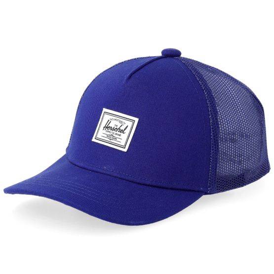 Herschel - Blå trucker Keps - Kids Whaler Cotton Mesh Cap Sodalite Blue Trucker @ Hatstore