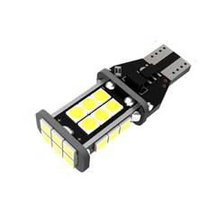 T15 W16W LED pære - 24 SMD LED, 12v - 1 stk. T15 HVID - 12v