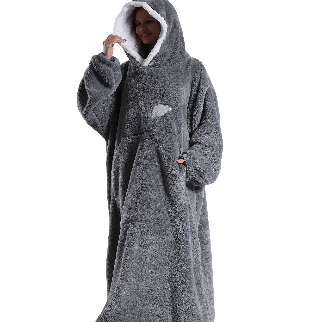 Men's Hoodie - Suitable For Sizes S, M, L, Xl, Xxl, Xxxl, Xxxxl - Warm Winter Hooded Sweatshirt, Extended Thickened Cozy Blanket, Pocket