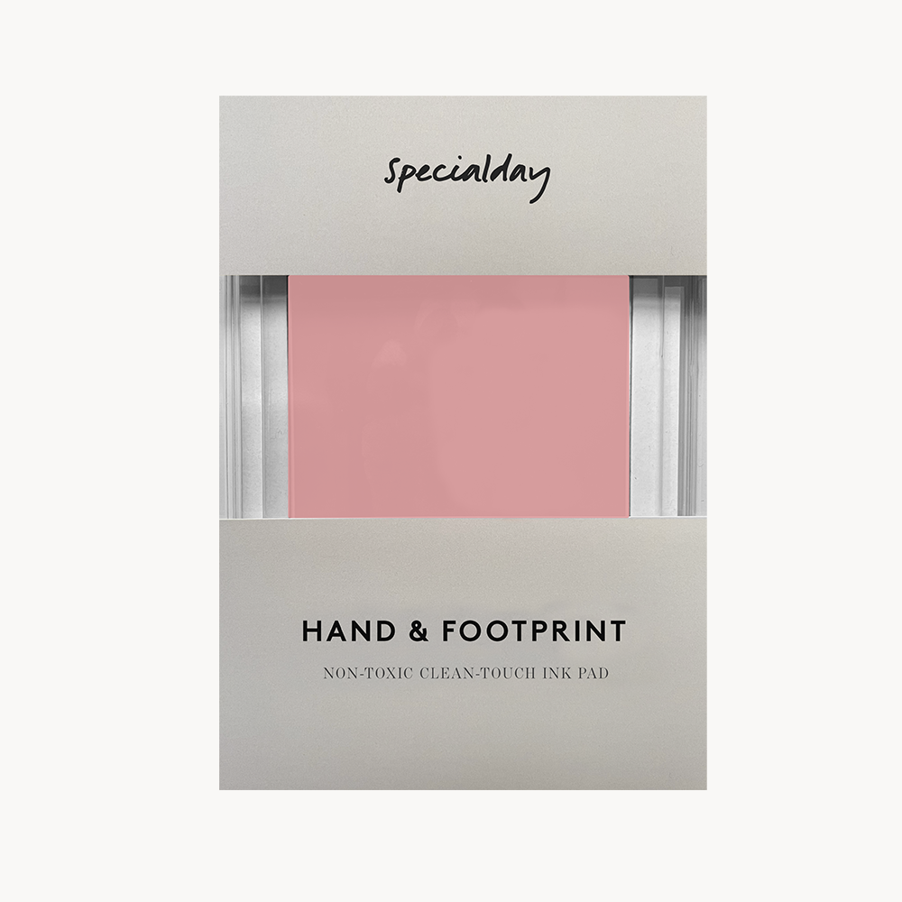 baby journal (optional language), hand & foot print, washi tape & smartphone printer - Dutch / Coral / Ladybugs