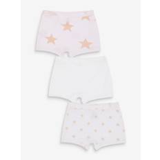 Next White/Pink 3 Pack Kind To Skin Shorts (1.5-12yrs)