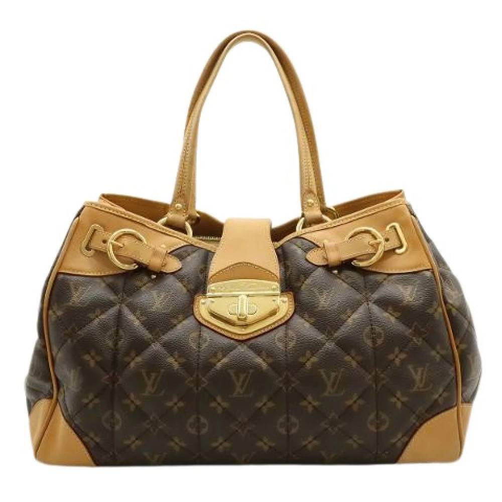 Louis Vuitton Vintage Pre-owned Vintage Canvas Håndtaske - Vintage - Dame - Brun - ONE SIZE -