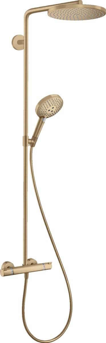 Hansgrohe Raindance Select S 240 PowderRain brusesæt, børstet bronze