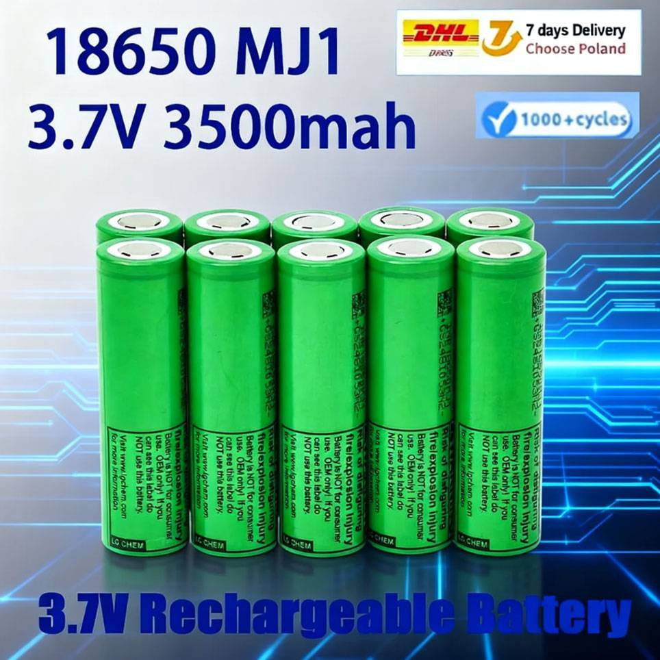 New 18650 lithium battery 3500mAh 3.7v 25A INR18650 MJ1 high-power electric tool battery 18650 rechargeable battery