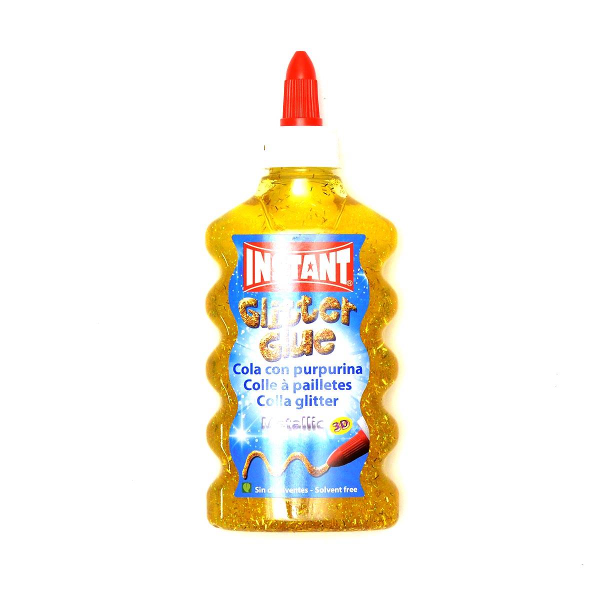 Instant Glitter Färg 180 ml PVA Lim Till Slime Gul