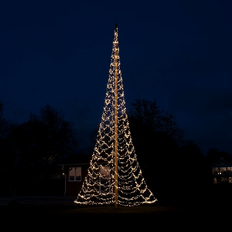 Flaggstångsbelysning Glimma 2000/4000LED varmvit, 10 m: 2000