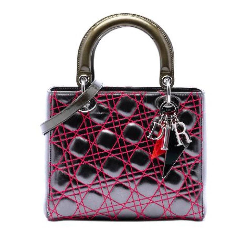 Dior Vintage Pre-owned Laeder dior-tasker - Vintage - Dame - Grå - ONE SIZE -