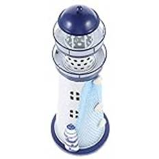 Homoyoyo Fyrtorn Ledde Fyr Ljus Iron Lighthouse Bordslampa Led Nautical Lighthouse Night Lights Ocean Sea Beach Themed Decoration Desktop Staty F?r Heminredning Hav Fyr Ljus Ledde Fyr Ljus