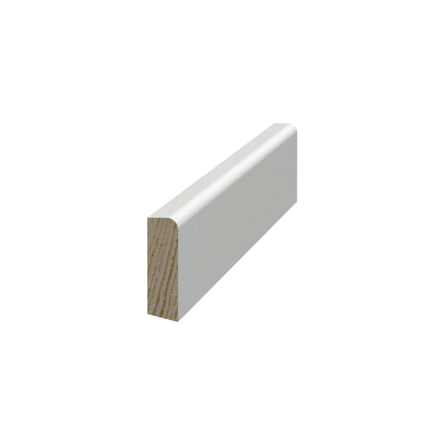 Smyglist Grimslöv Trä List 8x27 mm Vit