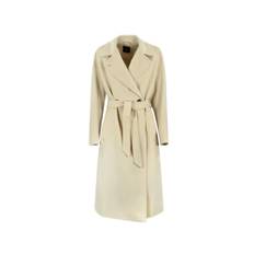 Max Mara, Frakke, Dame, Beige, 4XS, Uld, Uldfrakke Resina Dobbeltknap Beige