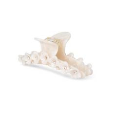 Bright Flower Claw Clip - White