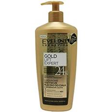 Eveline Cosmetics Gold Lift Expert Lyxig närande kroppsmjölk med 24K guld & kaviar – Hydra Luxury Molecular Technology, 350 ml