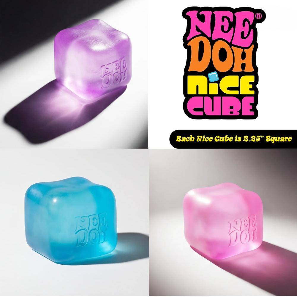 Schylling Needoh Nice Cube Taktila Leksaker Stresslindrande Kuber Klämbar Lindrande Spel Lösande Utlopp Barn Souvenir