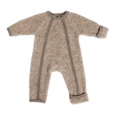 Smallstuff Overall m. Dragkedja - Ull - Natur Melerad - Smallstuff - 80/86 - Overall