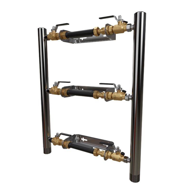 LK Parallellkopplad Vattenmätarkonsol 3Konsoler 190-220mm G25
