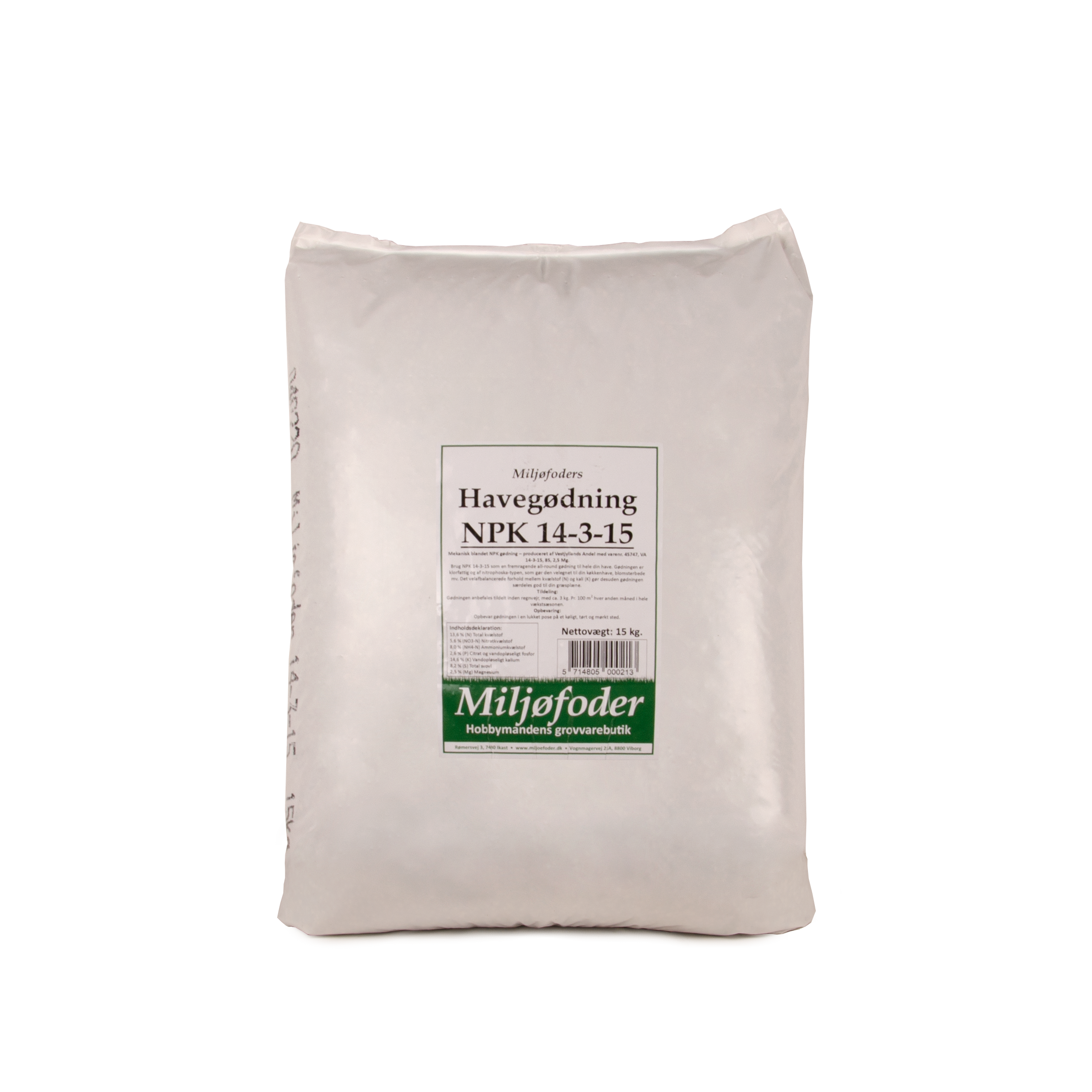 NPK 14-3-15 Havegødning - 15 kg..